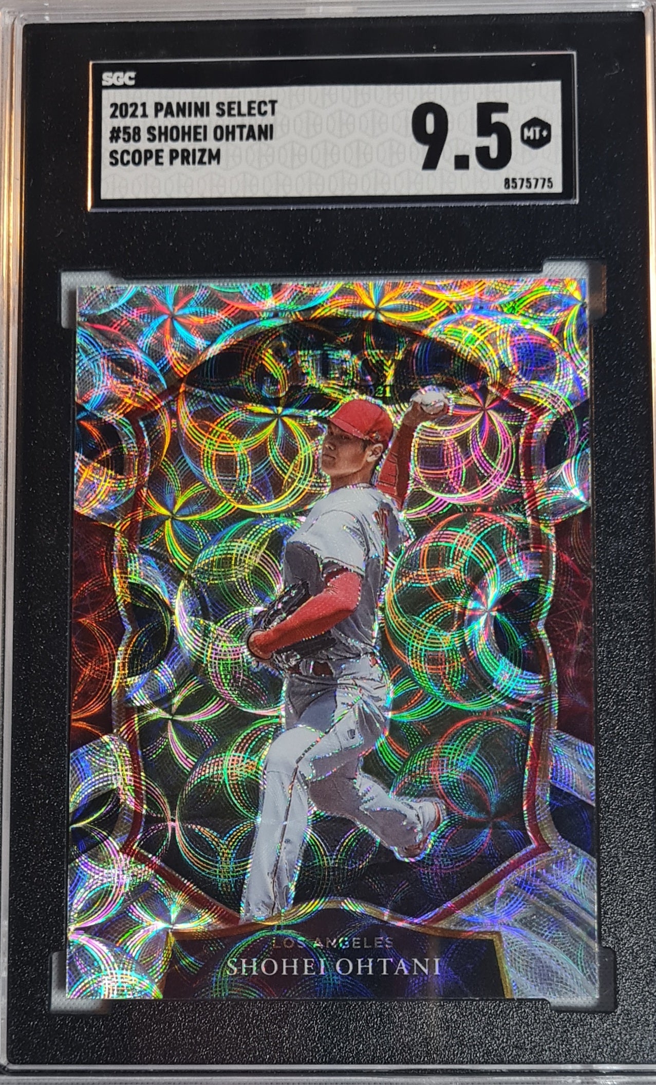 Shohei Ohtani - 2021 Panini Select #58 Scope Prizm SGC 9.5