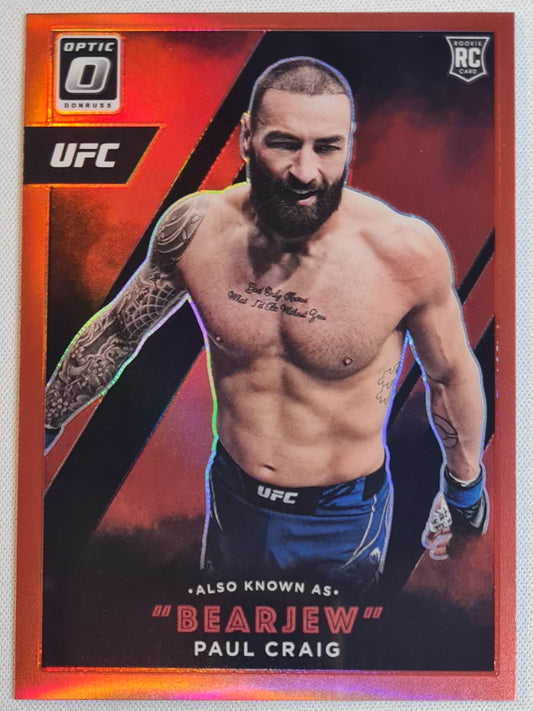 Paul Craig aka "BearJew" - 2022 Panini Donruss Optic UFC Red Prizm /99