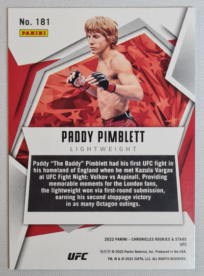 Paddy Pimblett - 2022 Panini Chronicles Rookies & Stars #181 (RC)