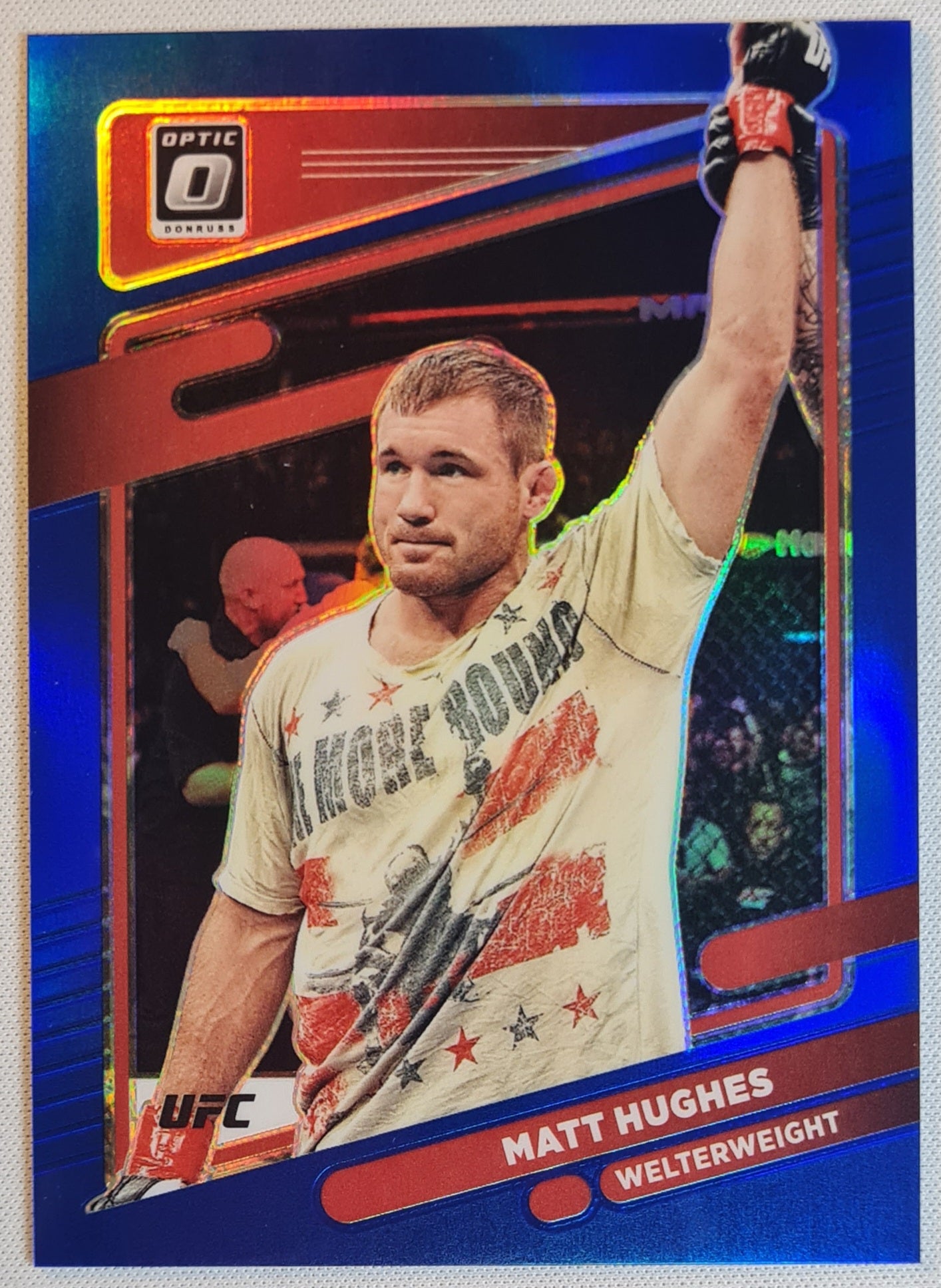 Matt Hughes - 2022 Panini Donruss Optic UFC #47 Blue Prizm /99