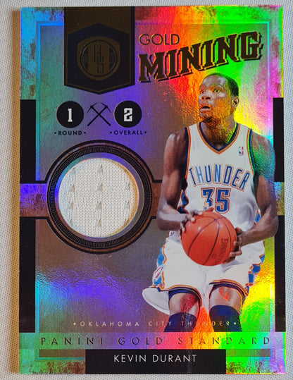 Kevin Durant - 2011 Panini NBA - Gold Mining Holo / White Patch /299