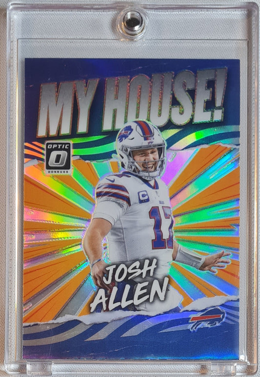 Josh Allen - 2021 Panini Donruss Optic Football NFL - MY HOUSE! / HOLO- Bills