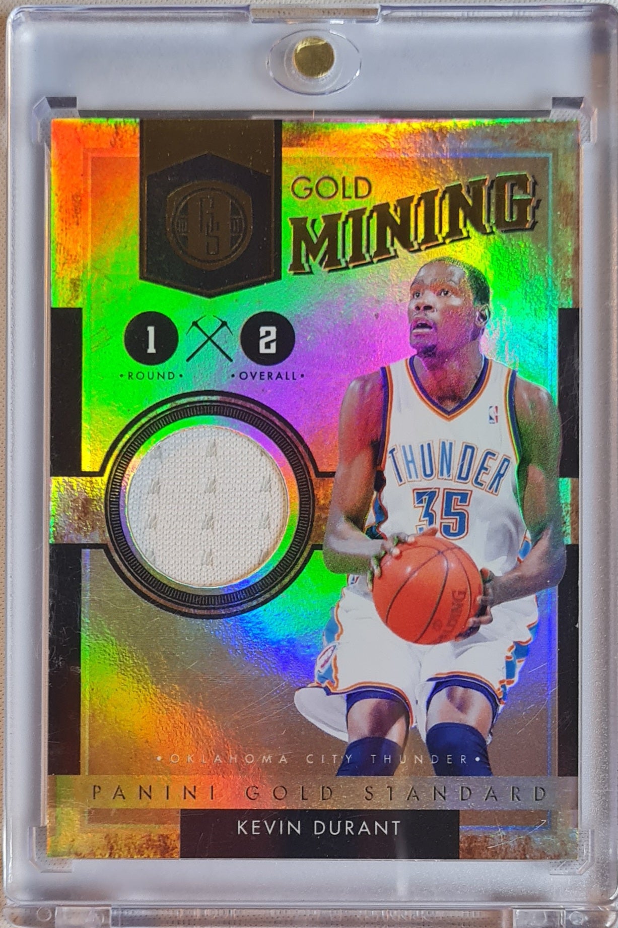 Kevin Durant - 2011 Panini NBA - Gold Mining Holo / White Patch /299