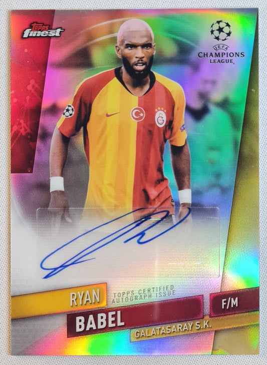 Ryan Babel - 2020 Topps Finest Refractor/ Autograph - Galatasaray S.K.