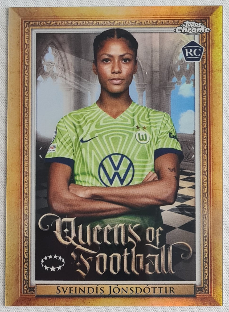 Sveindis Jonsdottir - 2023 Topps Chrome - Queen of Football - Women CL (RC)