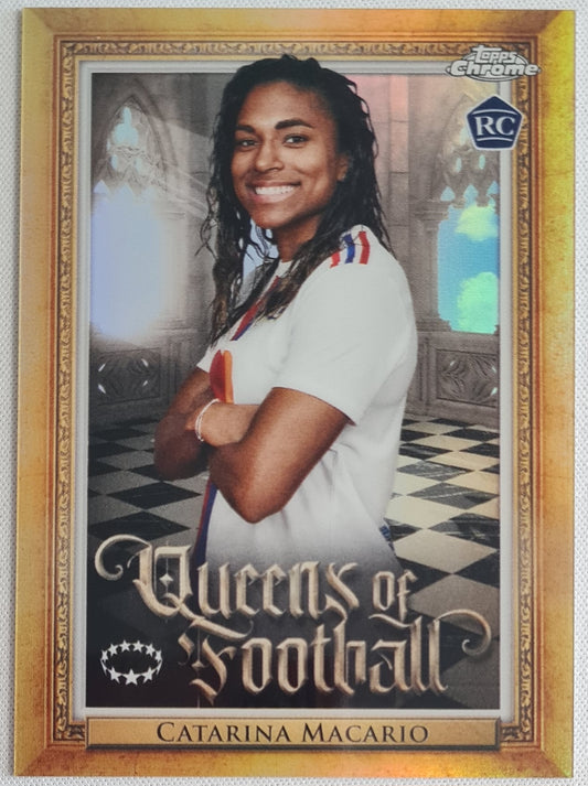 Catarina Macario - 2023 Topps Chrome - Queen of Football - Women CL (RC) Q-13