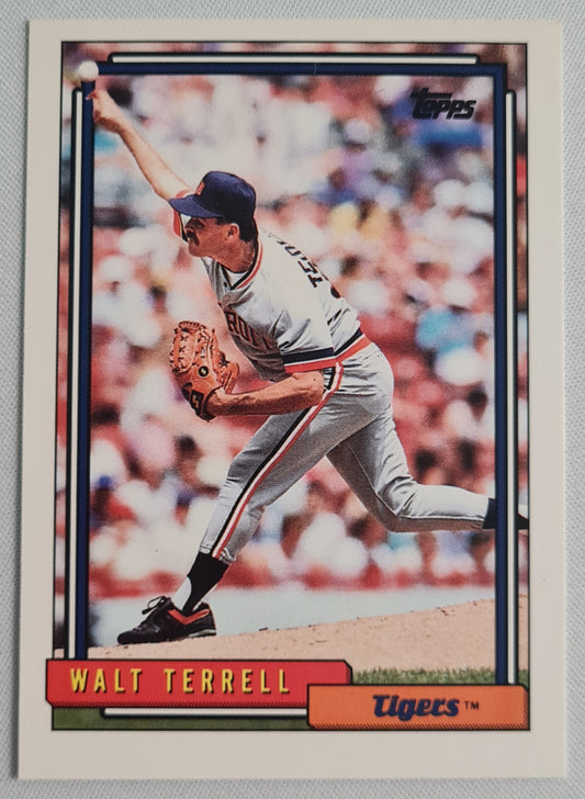 Walt Terry - 1992 Topps MLB Baseball Tigers #722