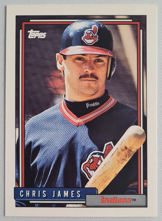 Chris James - 1992 Topps Cleveland Indians #709