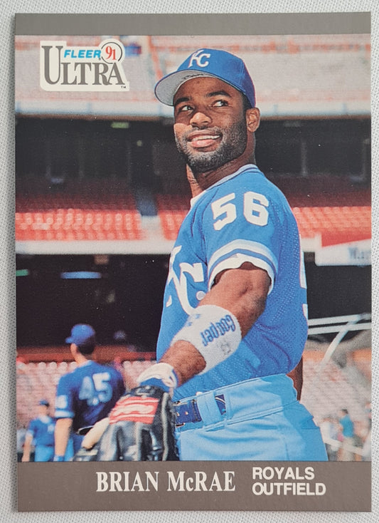 Brian McRae - 1991 Fleer Kansas City Royals #152