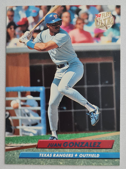 Juan Gonzalez - 1992 Fleer Texas Rangers #132 ULTRA FLEER