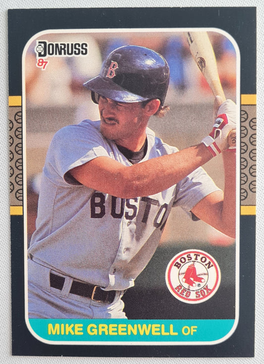 Mike Greenwell - 1986/87 Leaf Donruss Boston Red Socks #585