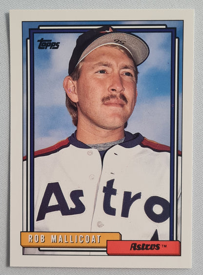 Rob Mallicoat - 1992 Topps Houston Astros #501