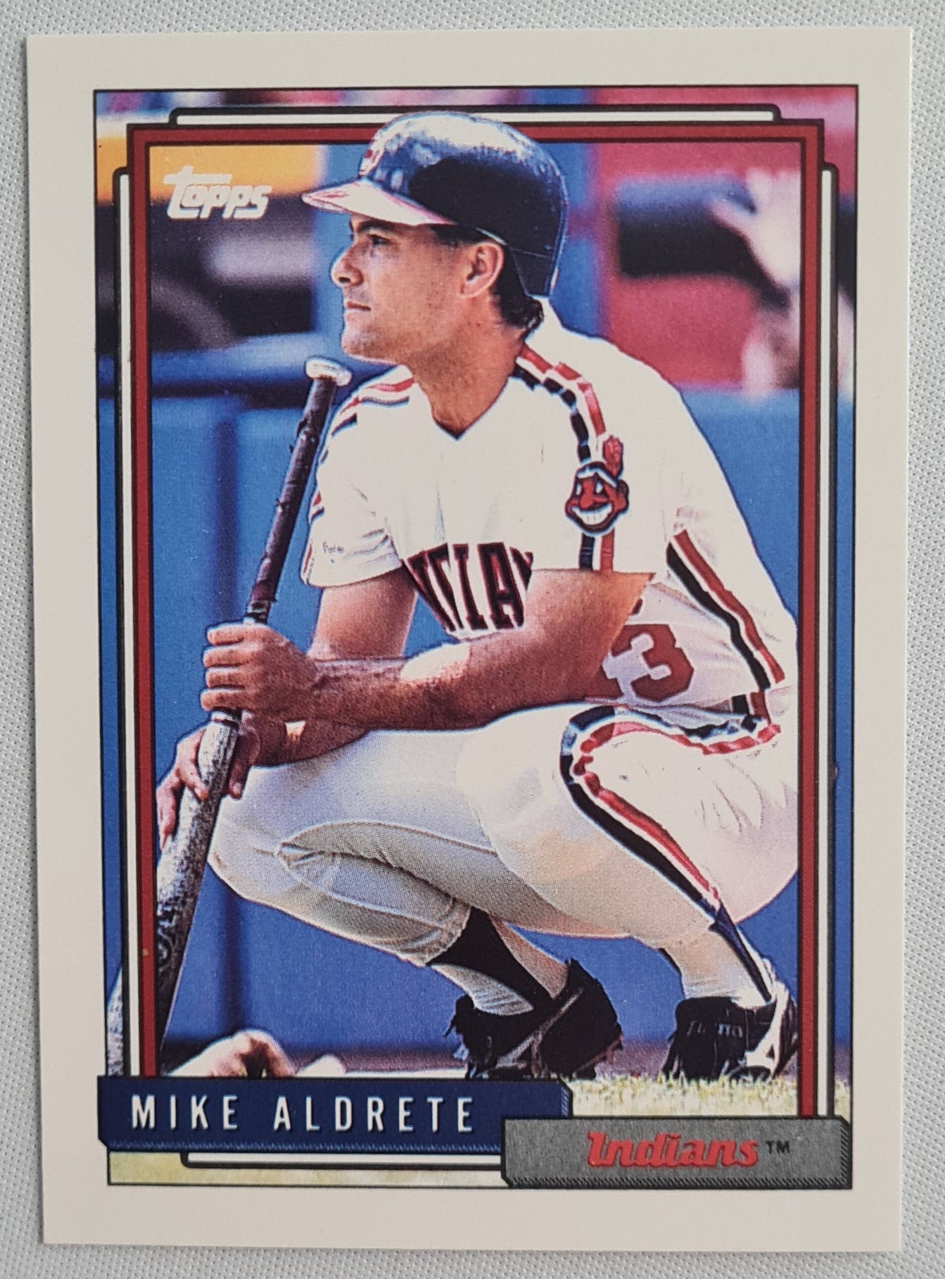 Mike Aldrete - 1992 Topps Cleveland Indians #256