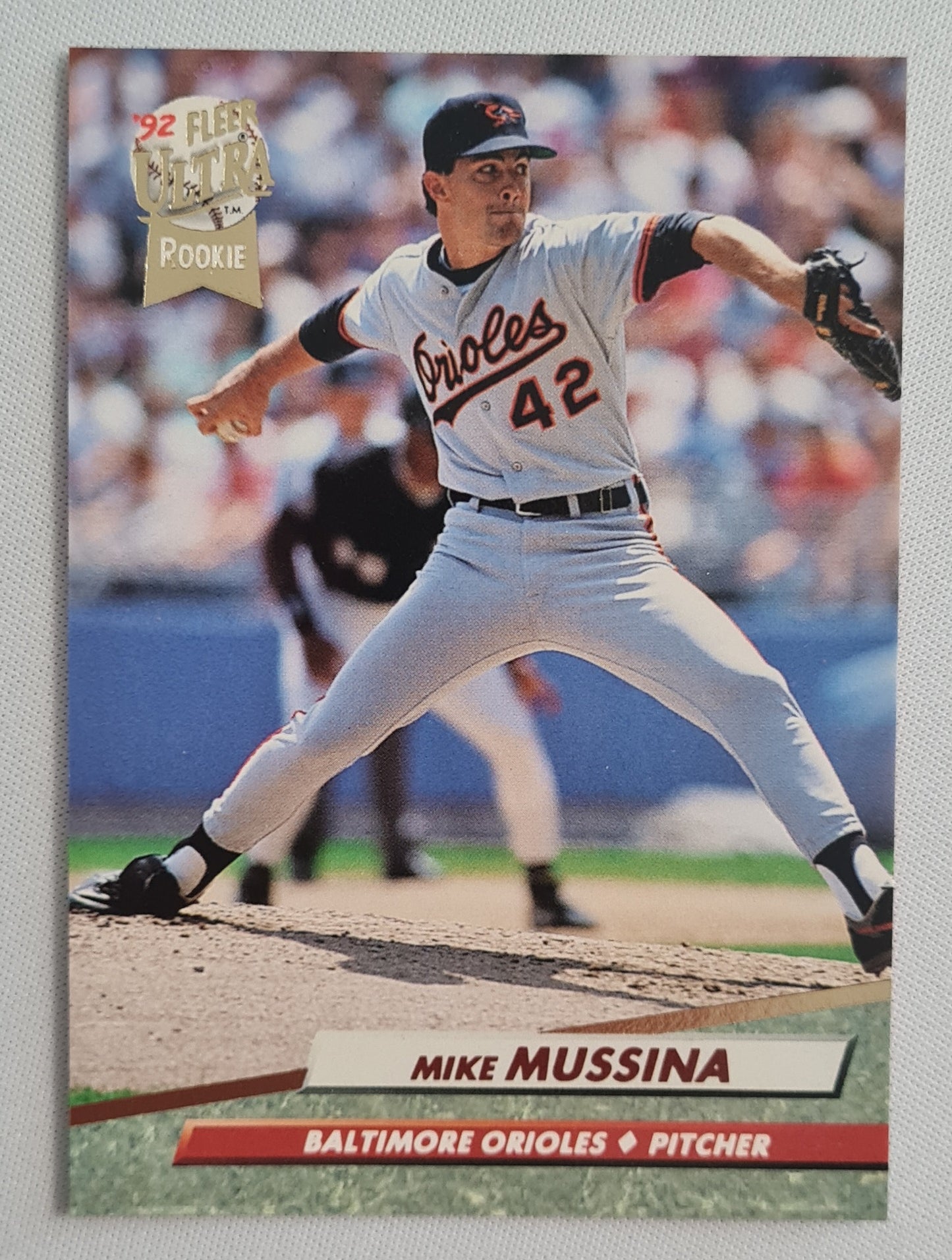 Mike Mussina - 1992 Fleer ULTRA Rookie - Baltimore Orioles Pitcher #9