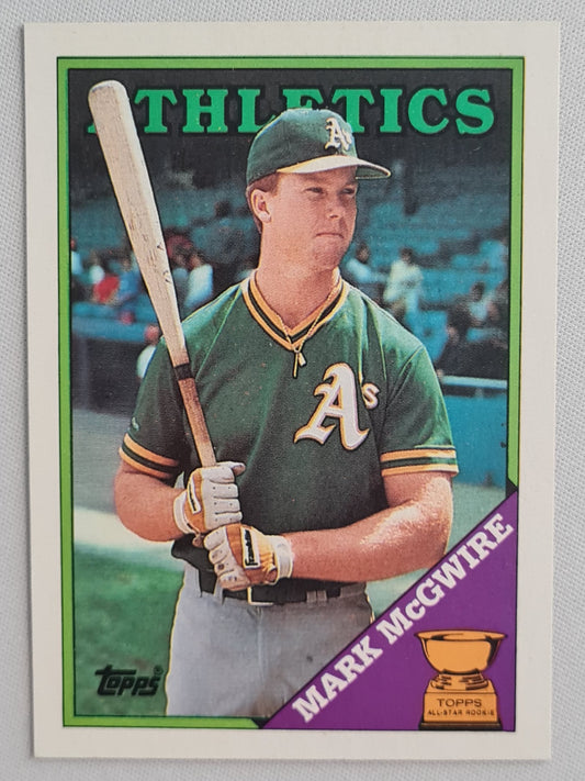 Mark McGwire - 1988 Topps "from Chewing Gum Pack" Topps Card All Star Rookie #580