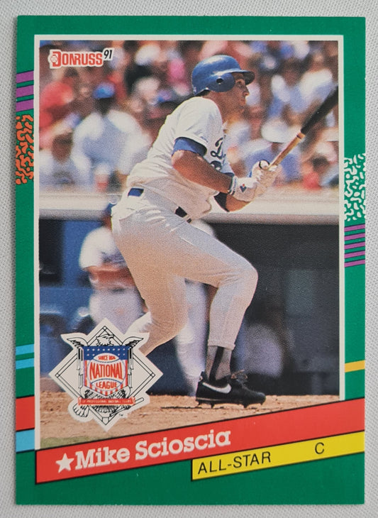 Mike Scioscia - 1990 Leaf Donruss MLB National League All Star C #436