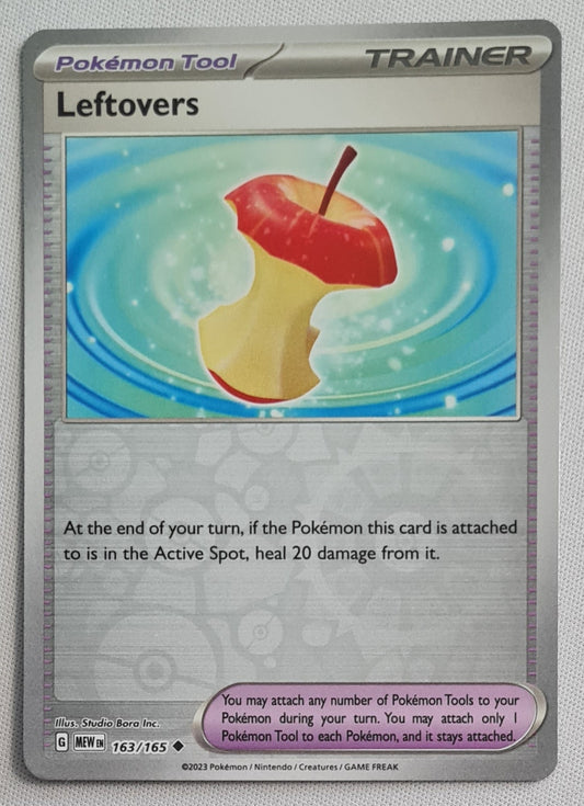 Leftovers - 2023 Reverse Holo NM 163/165 Scarlet & Violet 151 Pokemon Card