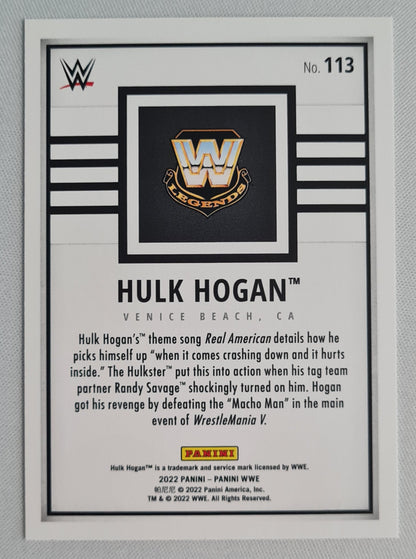 Hulk Hogan - 2022 Panini WWE - Debut Edition International Card #113 GREEN