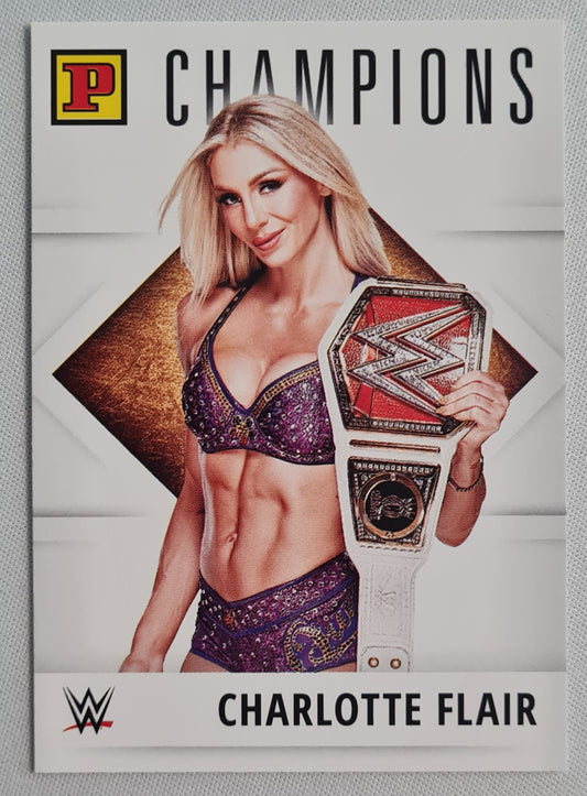 Charlotte Flair - 2022 Panini WWE - Debut Edition International Championship Card #146 - Champions