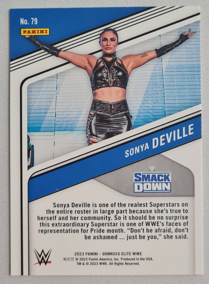 Sonya Deville - 2023 Panini Donruss Elite WWE  Holo - Smack Down #79