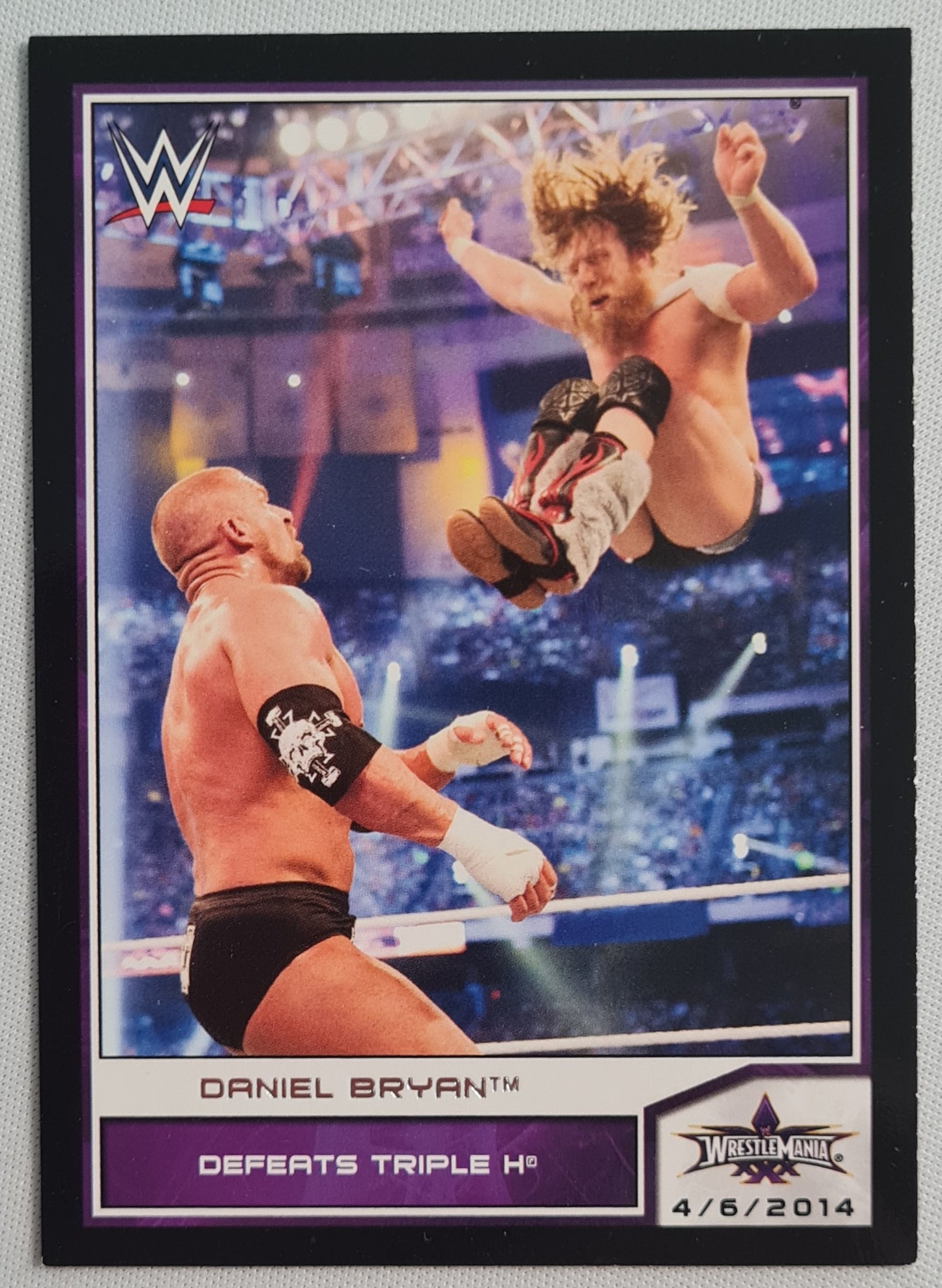 Daniel Bryan - 2014 Topps WWE "Daniel Defeats Triple H" - RAW Wrestlemania