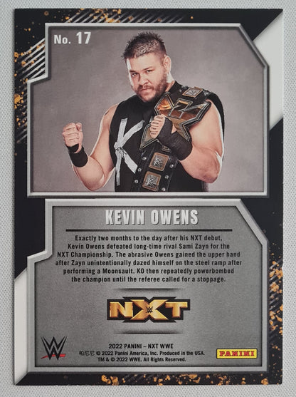 Kevin Owens - 2022 Panini NXT WWE #17 w/ NXT Champion Belt - Gold 2.0