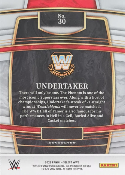 Undertaker - 2022 Panini Select WWE - Concourse Red/white/blue #30