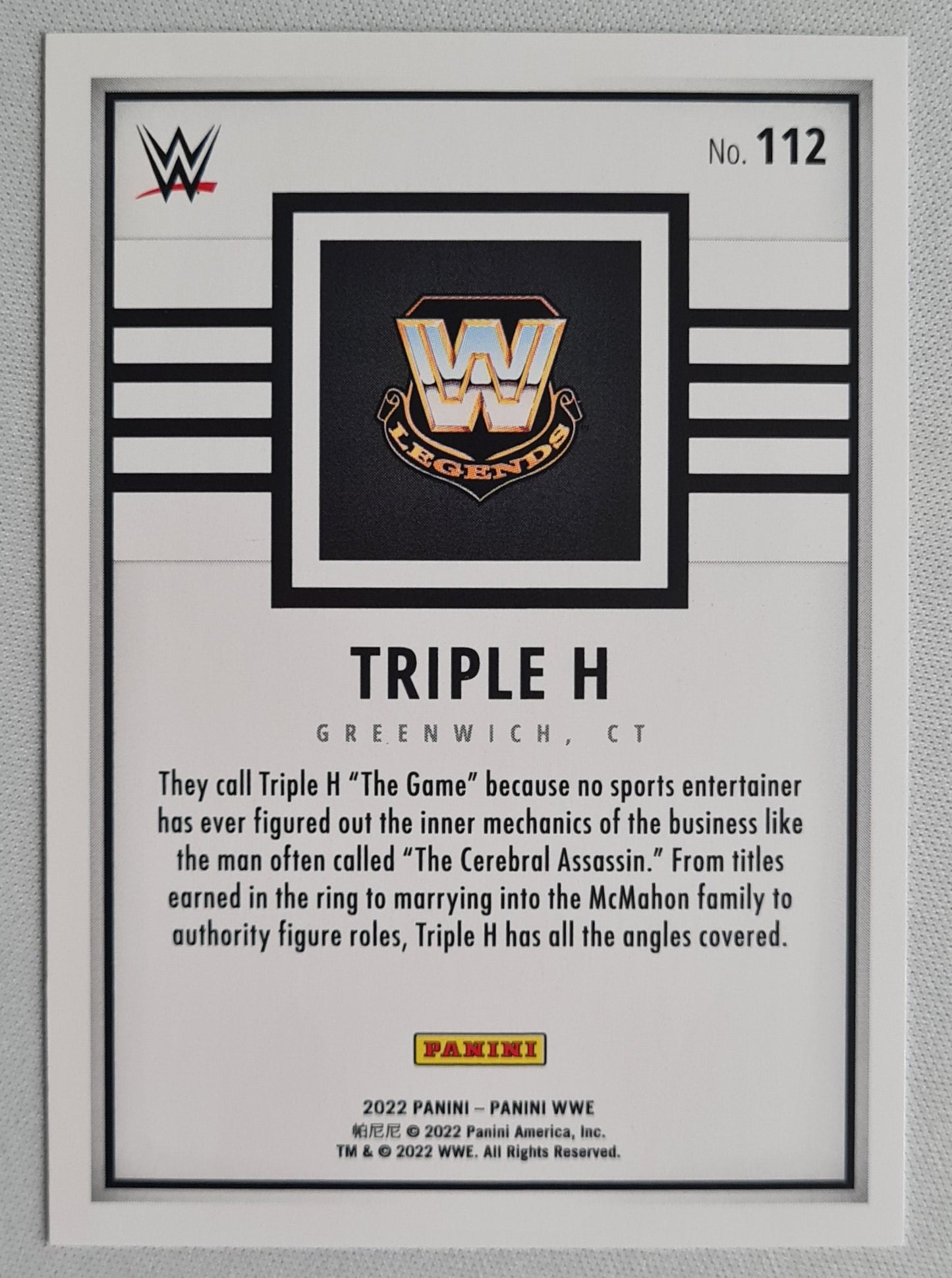 Triple H - 2022 Panini WWE Superstar Debut Edition International #112