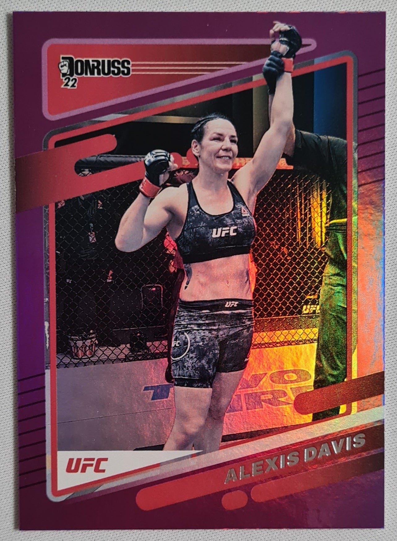 Alexis Davis - 2022 Panini Donruss UFC Flyweight Purple Holo