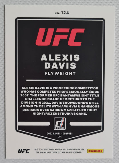 Alexis Davis - 2022 Panini Donruss UFC Flyweight Purple Holo