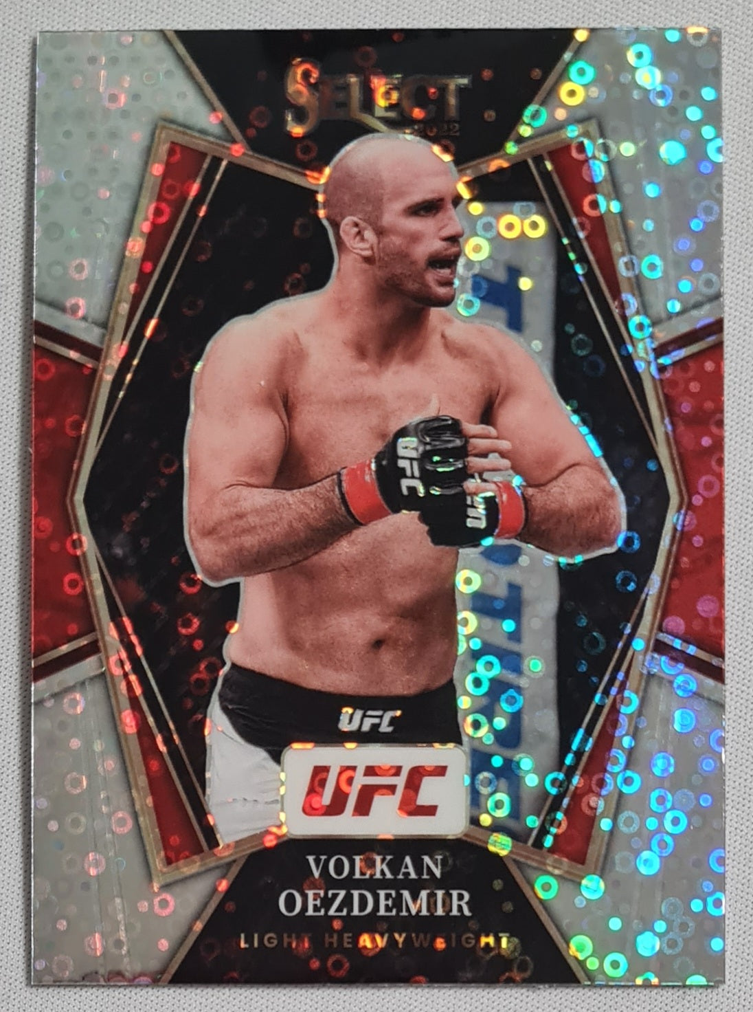 Volkan Oezdemir - 2022 Panini Select UFC - White Prizm Disco #154