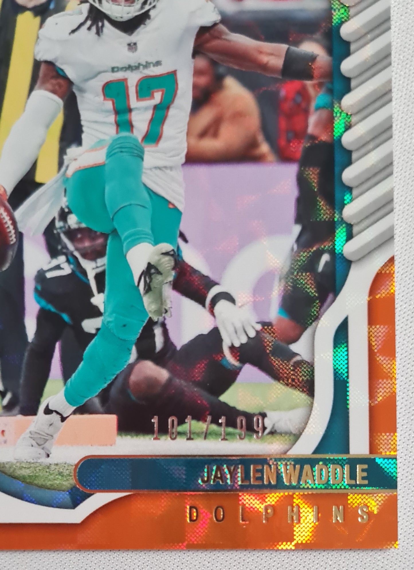 Jaylen Waddle - 2022 Panini Absolute Football NFL Miami Dolphins #51 Orange Foil /199