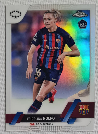 Fridolina Rolfo - 2023 Topps Chrome Women Football (RC)- Holo Refractor - FC Barcelona