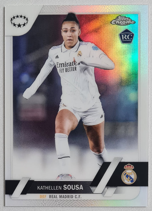 Kathellen Sousa - 2023 Topps Chrome Women Football (RC) - Holo Refractor - Real Madrid C.F.