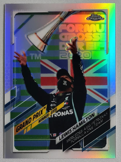 Lewis Hamilton - 2021 Topps Chrome F1 Silver Grand Prix Winner - Eifel #148