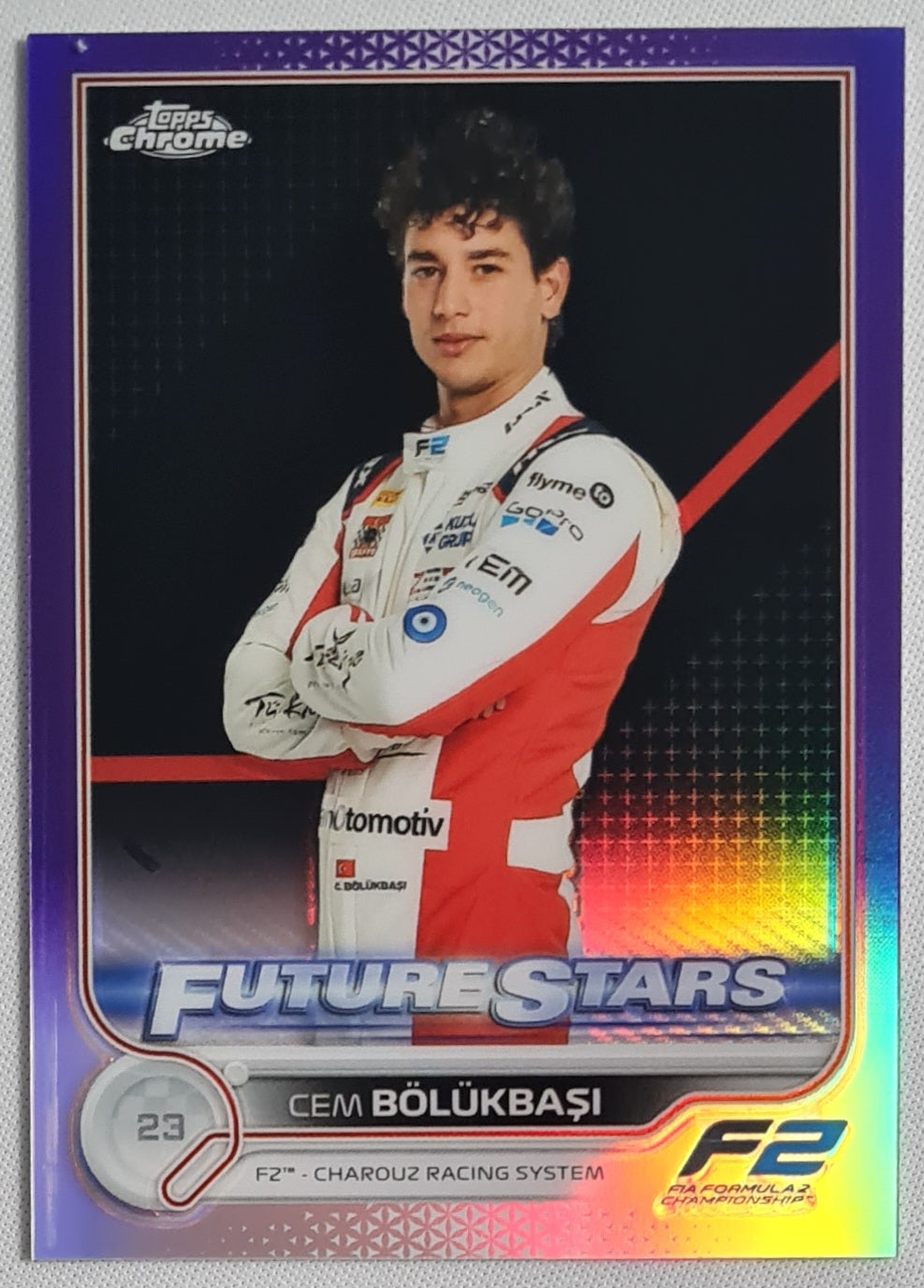 Cem Bolukbasi - 2022 Topps Chrome F2 Formula Racing #96 Purple Refractor /399