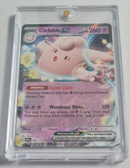 Clefable EX - 2023 Pokemon Stage 1 TCG - 082/197 HP260 - Double Rare Obsidian Flames Pokemon TCG