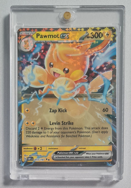 Pawmot EX - 2023 Pokemon Stage 2 TCG - 073/197 HP300/Double Rare Holo