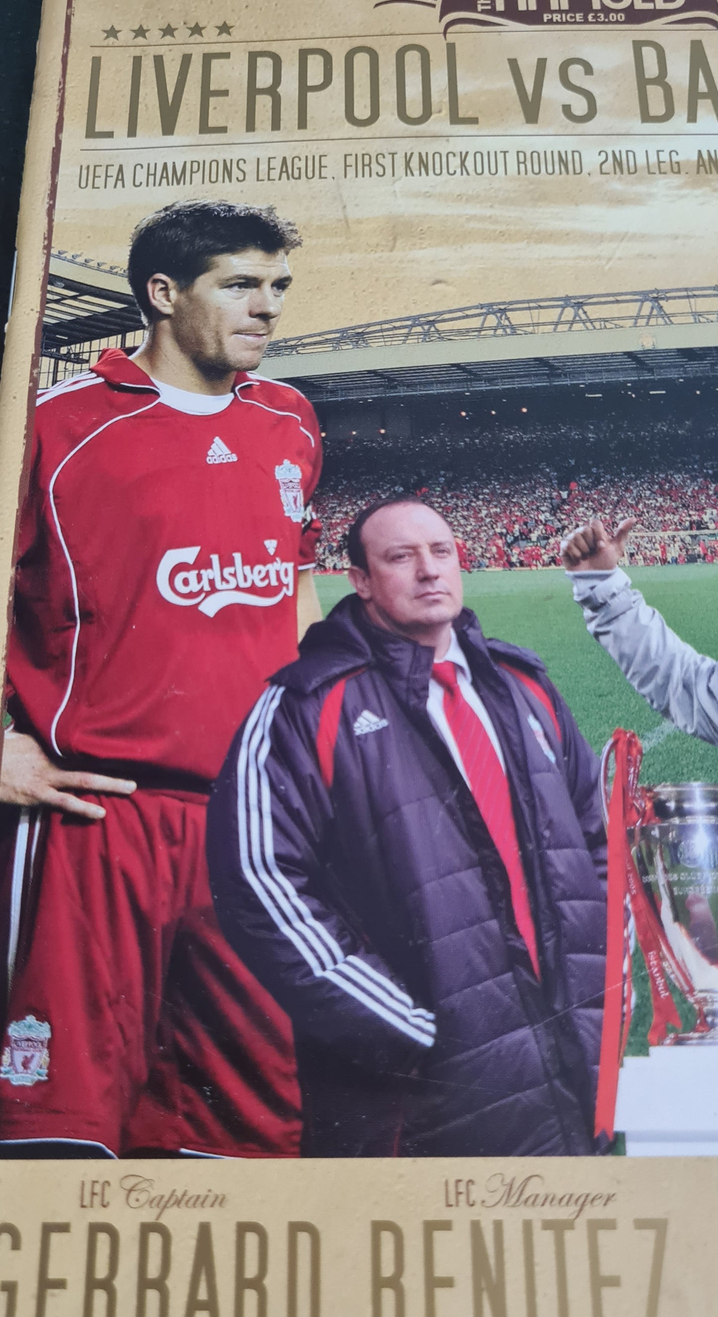 Liverpool official Programme - 2007 Liverpool vs Barcelona + Ticket Stub! - UEFA Champions league Match