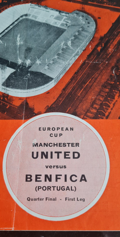 Special Edition Manchester United vs Benfica - 1965 European Cup Quarter Final - First Leg