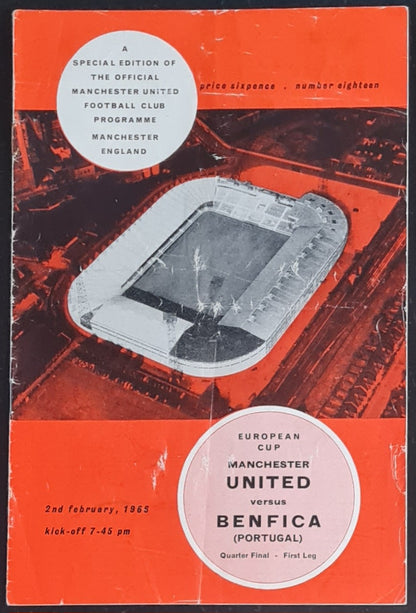 Special Edition Manchester United vs Benfica - 1965 European Cup Quarter Final - First Leg