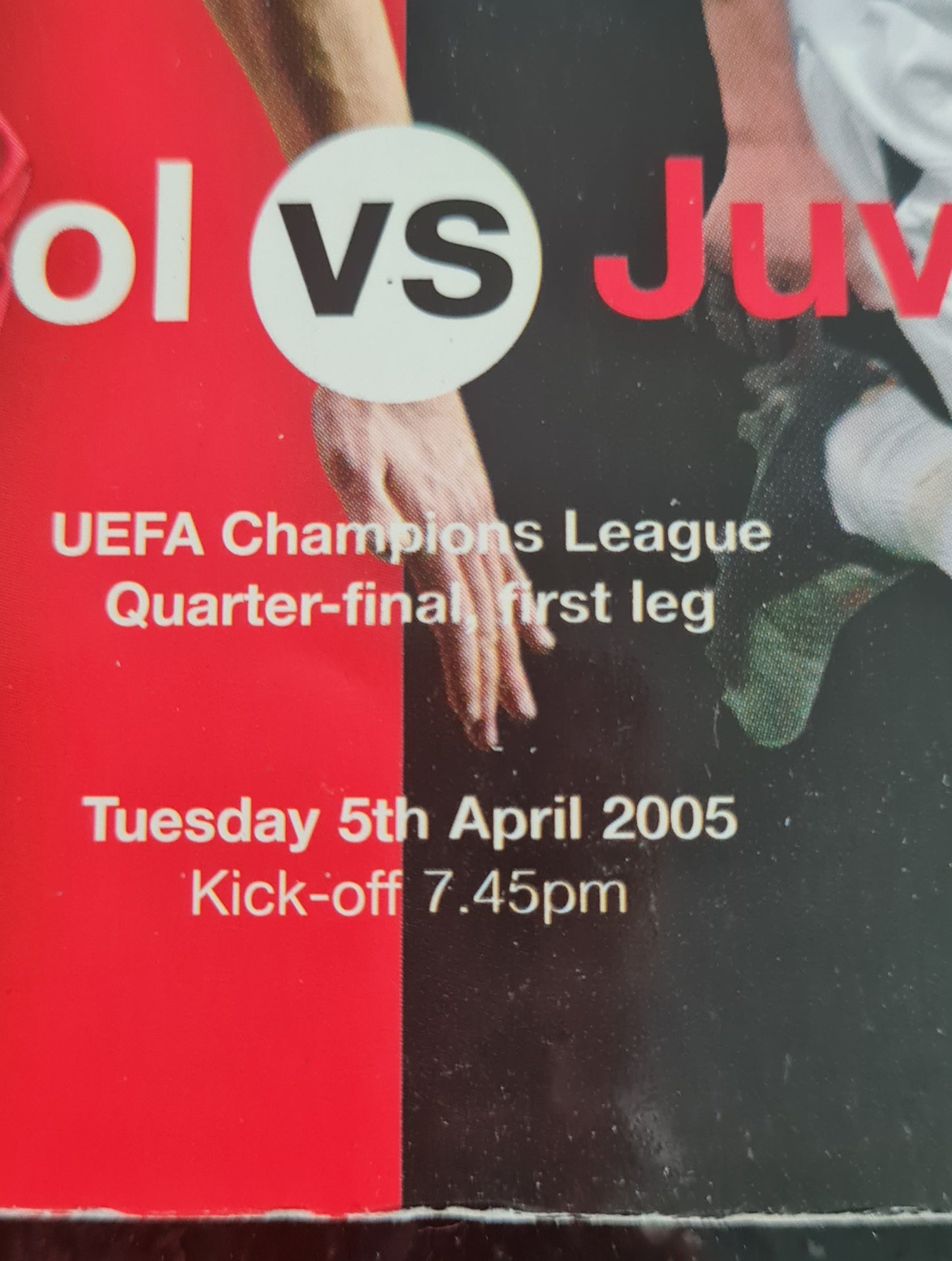 Anfield Official Matchday Champions League Programme - 2005 Liverpool vs Juventus Quarter Finals Match