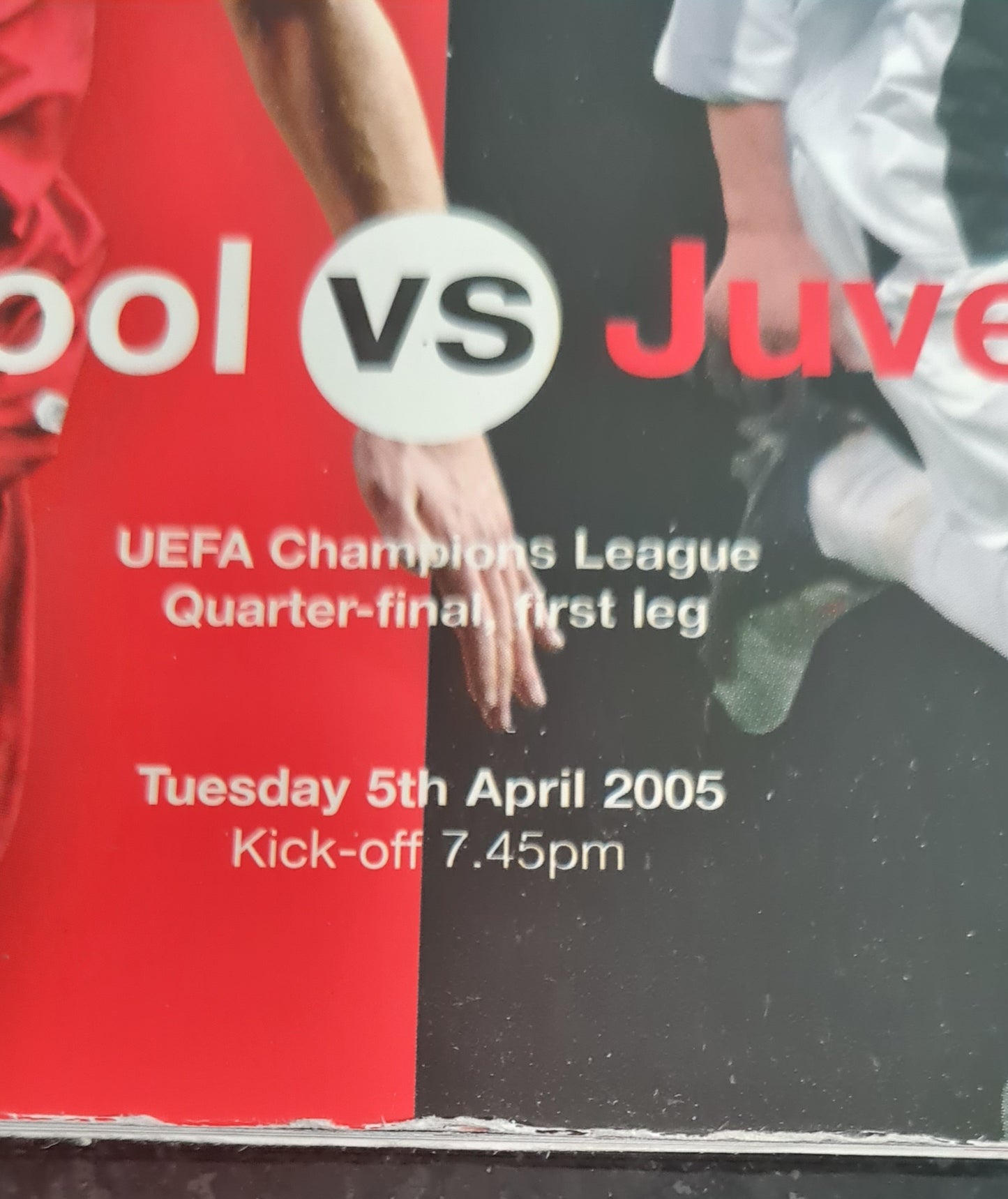 Anfield Official Matchday Champions League Programme - 2005 Liverpool vs Juventus Quarter Finals Match