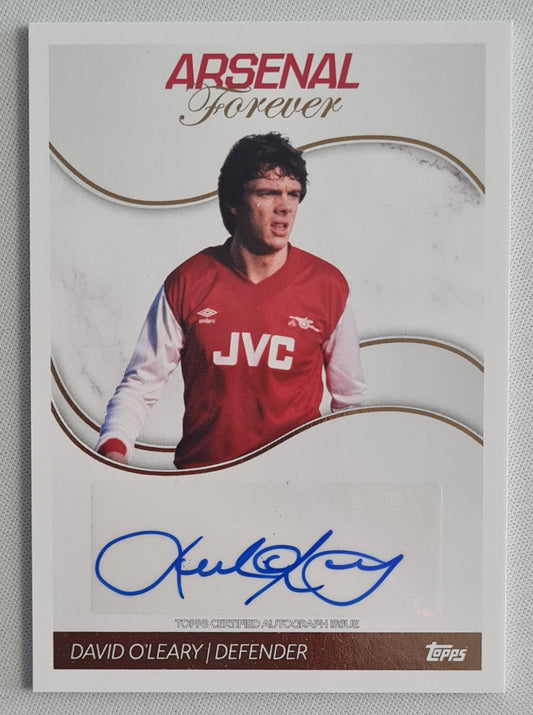 David O'Leary - 2023/24 Topps Arsenal Forever - Gunners forever Legends /Auto