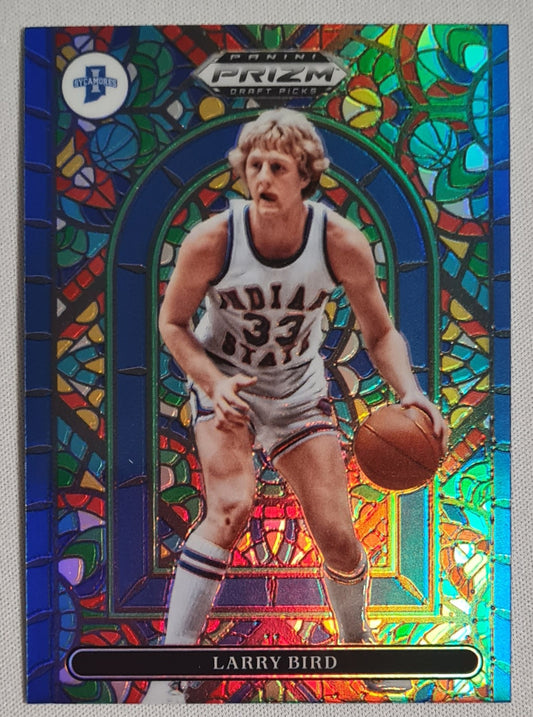 Larry Bird - 2022 Panini Prizm Draft Picks STAINED GLASS - RARE CASE HIT