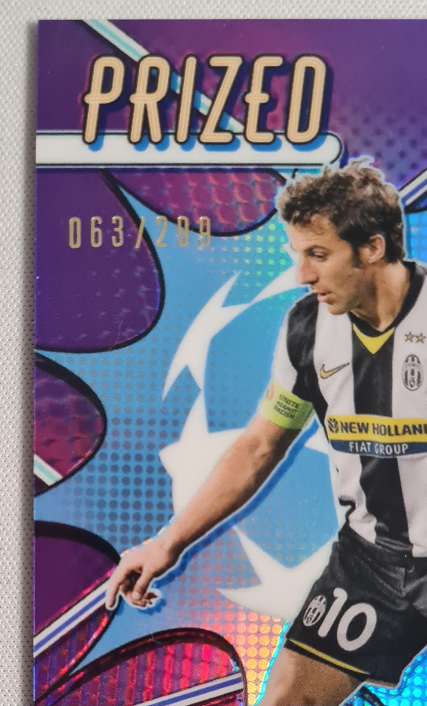 A. Del Piero - 2023 Topps Finest - Prized Footballers - Juventus CL Purple /299