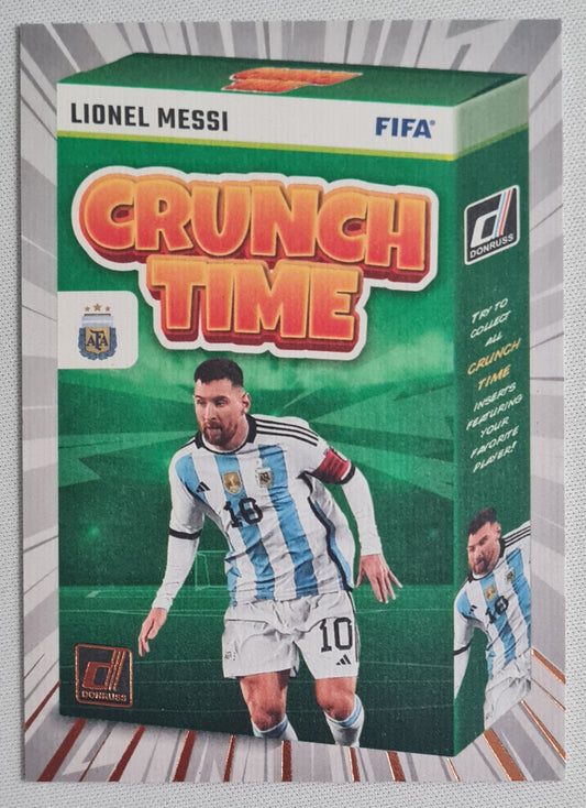 Lionel Messi - 2023 Panini - Donruss Soccer CRUNCH TIME green - Argentina #1