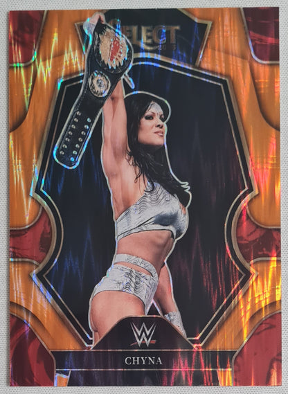 Chyna - 2023 Panini - Select WWE Prizm #188 Orange Flash