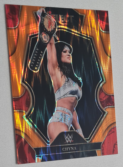 Chyna - 2023 Panini - Select WWE Prizm #188 Orange Flash