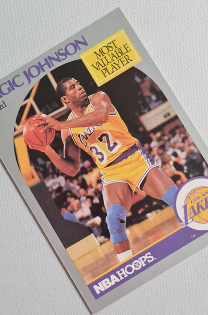 Earvin "MAGIC" Johnson - 1990 NBA Hoops Basketball Card #157 - L.A. Lakers